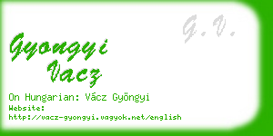 gyongyi vacz business card